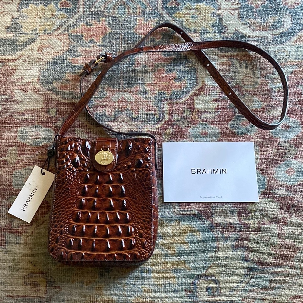 BRAHMIN Marley Pecan Melbourne genuine leather purse